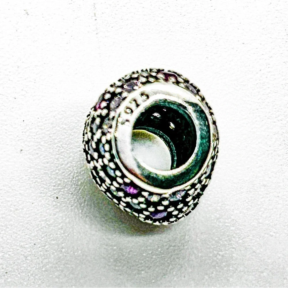 NWOT Pandora compatible pink heart charm - Picture 8 of 11